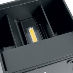 Светильник светодиодный уличный ДБУ-2х3w вверх/вниз 4000K IP54 черный