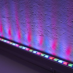 Светодиодный линейный прожектор с DMX, 36LED RGB, 1000*40*48mm, 36W 24V, IP65,LL-892