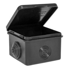 Коробка распаячная КМР-030-036, 4 мембранных ввода (65х65х50) чёрная