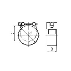 SR 227-239/W1 ROBUST Хомут силовой