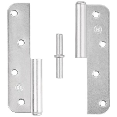 Петля накладная оцинкованная, тип ПН , 130 мм, правая