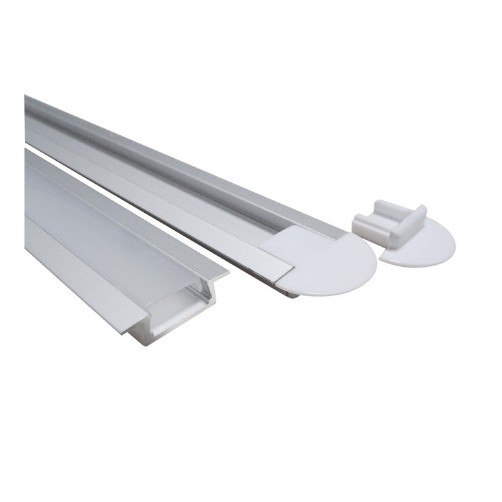 Профиль к LED ленте PAL 2206 врезной анодированный (2м) Профиль к LED ленте PAL 2206 врезной анодированный (2м)
