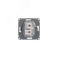 GLOSSA Розетка телефон/компьютер RJ11+RJ45 категория 5е в рамку белая