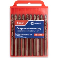 Сверло по металлу Cutop Profi с кобальтом 5%, 6X93 мм (10 шт)