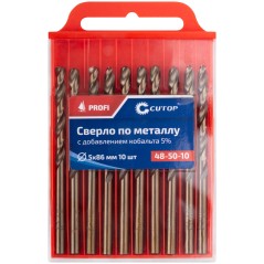 Сверло по металлу Cutop Profi с кобальтом 5%, 5X86 мм (10шт)