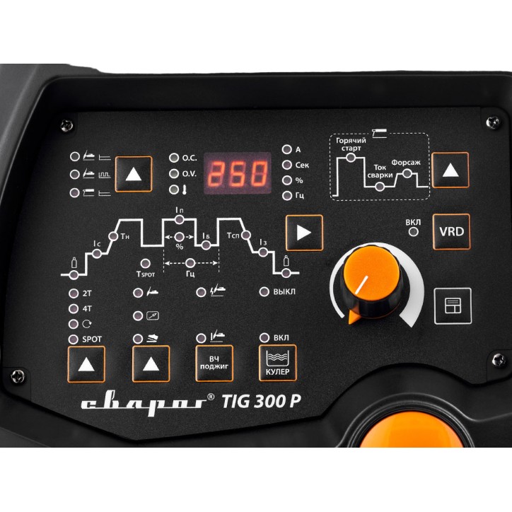 Инвертор сварочный TIG 300 P ''PRO'' (W232) Инвертор сварочный TIG 300 P ''PRO'' (W232)