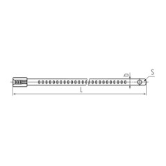 СКЛ-П (316) 7х450 Стяжка стальная