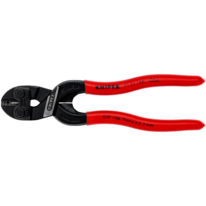 KNIPEX CoBolt S болторез компактный, с выемкой на кромках для реза толстой проволоки, L-160 мм, рез мягкая проволока d 5.3 мм, п