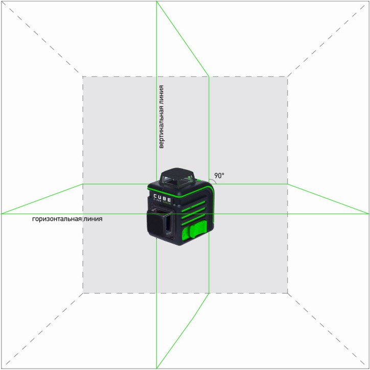 Уровень лазерный CUBE 2-360 Green Ultimate Edition