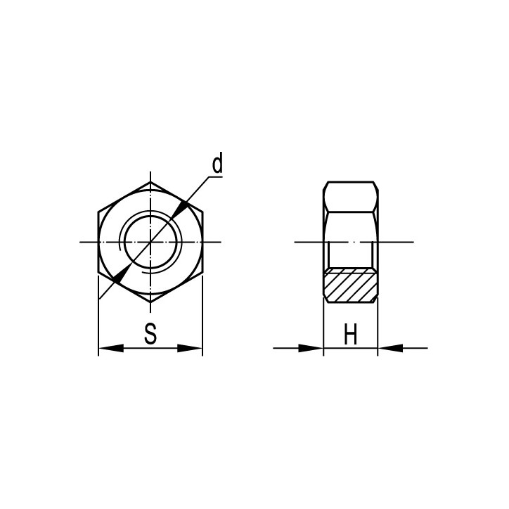Крепеж для шпильки М6 к балке 5-7мм вертикальный монтаж