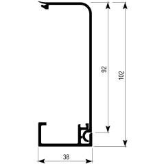 Лоток перфорированный 600х80 L-3000мм толщина 1.2мм горячеоцинкованный