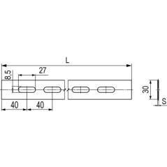 Лоток перфорированный 100х100 L2000