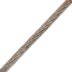 Трос стальной в ПВХ оплетке d-3.0 мм. прозрачный (200 м)