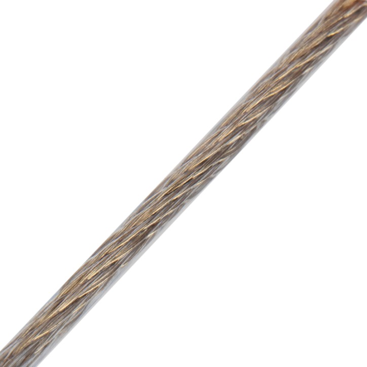 Трос стальной в ПВХ оплетке d-3.0 мм. прозрачный (200 м)