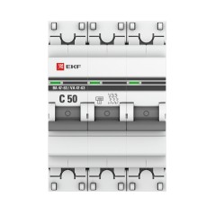 Автоматический выключатель ВА 47-63, 3P 50А (C) 4,5kA EKF PROxima