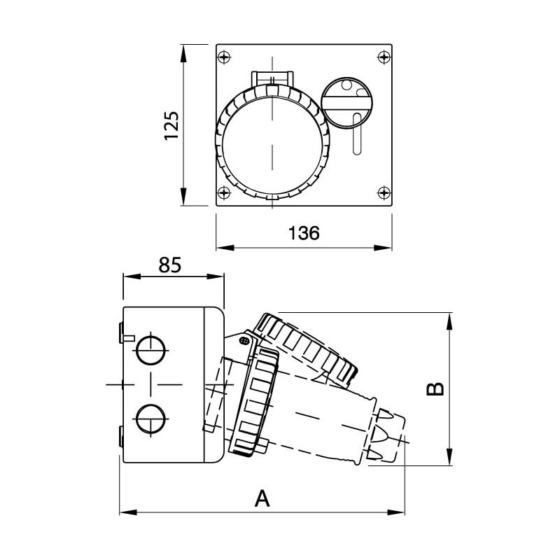 Трансформатор тока CT165 6000A, класс 0.5S, 30ВА