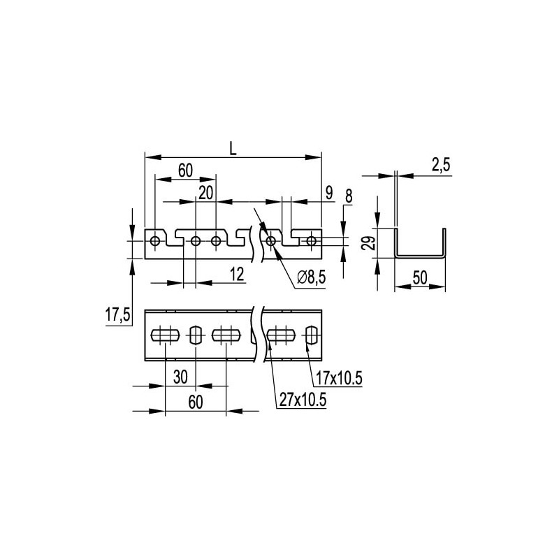 Трансформатор тока CT125 3000A, класс 0.2S, 30ВА