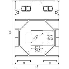 Трансформатор тока CT165 1200A, класс 0.2S, 10ВА