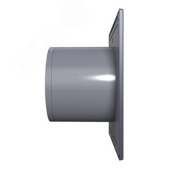 SLIM 4C Dark Gray metal, Вентилятор осевой вытяжной с обратным клапаном D 100, декоративный