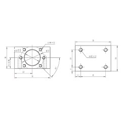 Держатель для гайки ШВП DSG1204 TECHNIX