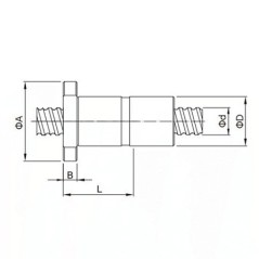 Гайка ШВП DFU3210 TECHNIX