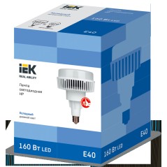 Лампа светодиодная HP 160Вт 120град 230В 6500К E40 IEK