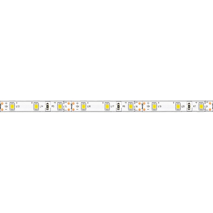 Лента светодиодная LEDх60/м 5м 4.8w/m 12в IP65 тепло-белый Лента светодиодная LEDх60/м 5м 4.8w/m 12в IP65 тепло-белый