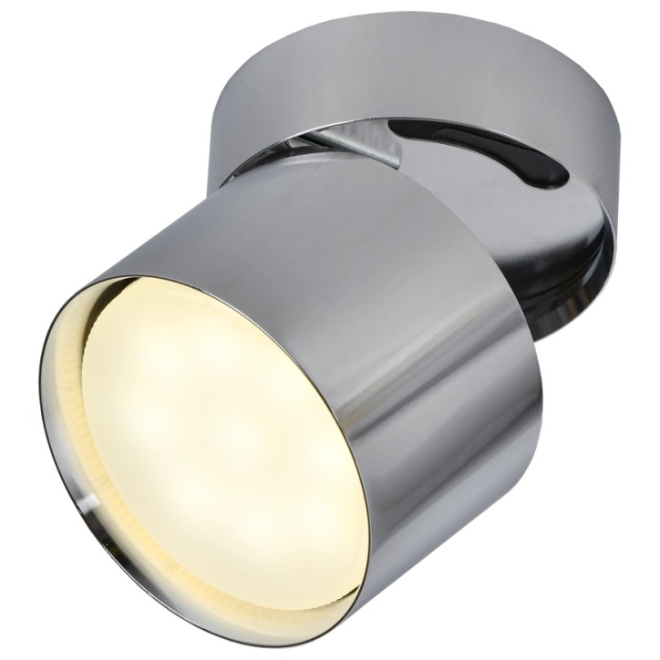 LIGHTING Светильник 4014 накладной потолочный поворотный под лампу GX53 хром IEK LIGHTING Светильник 4014 накладной потолочный поворотный под лампу GX53 хром IEK