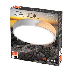 PPB Sсandic-R 72w DIM 3000-6500K WH/W с деревянной планкой IP20 D385*60 Jazzway