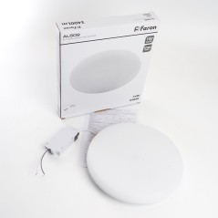 Светильник светодиодный ДВО-34w 6400К 3400Лм slim белый с регулируемым монтажным диаметром (до 210мм