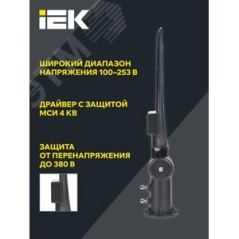 LIGHTING PRO Светильник светодиодный консольный ДКУ 1014-100Ш 5000К IP65 IEK