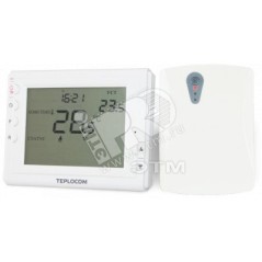 Термостат комнатный Teplocom TS-Prog-2AA/3A-RF, беспроводной, прогр., реле 250В, 3А