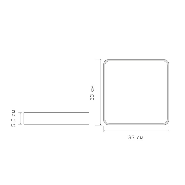 PPB Sсandic-S 36w 4000K GR IP20 330*330*55 Jazzway