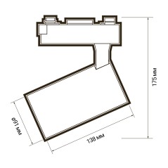 PTR 1335 35w 4000K 24° WH/WH (бел+бел реш) IP40 Jazzway