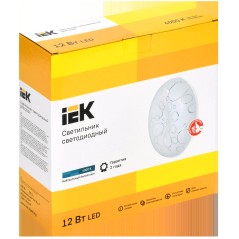 Светильник LED ДПБ 2009 12Вт IP20 4000К круг белый IEK