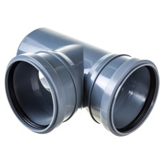 Тройник канализационный 87.5 град. 110 х 110