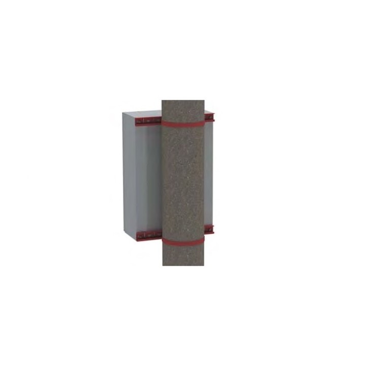 CE/RAM box Комплект крепления шкафов к столбу (ширина 400 мм)