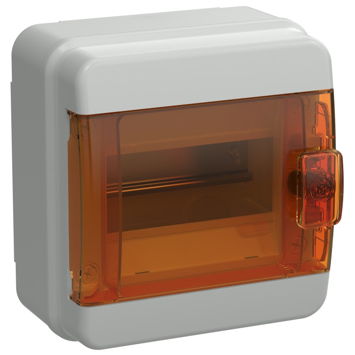 TEKFOR Корпус пластиковый КМПн-6 IP65 оранжевая прозрачная дверь IEK TEKFOR Корпус пластиковый КМПн-6 IP65 оранжевая прозрачная дверь IEK