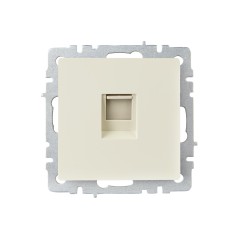 BRITE Розетка компьютерная RJ45 кат.6 РК11-БрКр бежевый IEK