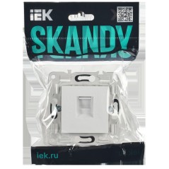 SKANDY Розетка компьютерная RJ45 кат.6 SK-K02W арктический белый IEK