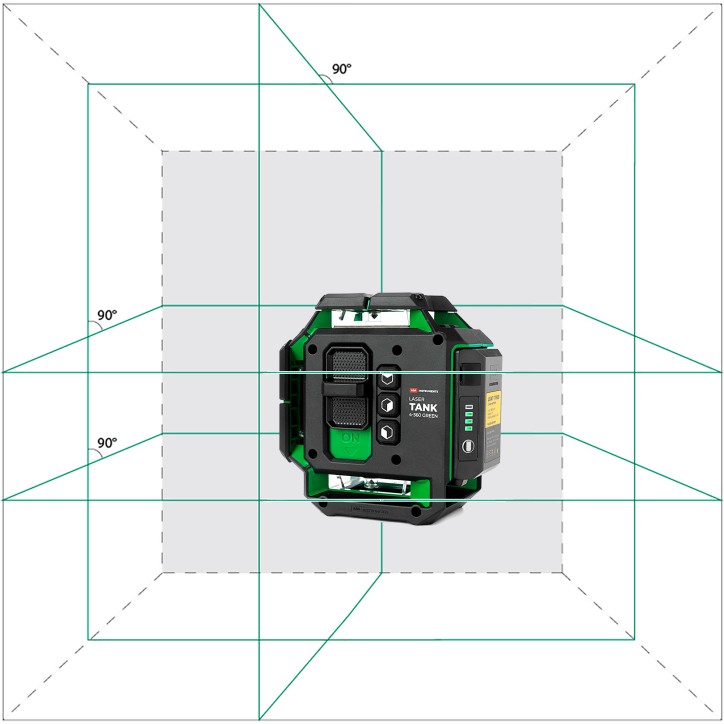 Уровень лазерный профессиональный LaserTANK 4-360 GREEN Basic Edition