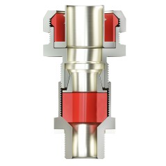 Взрывозащищенный кабельный ввод серии КАЕРМ для бронированного и небронированного кабеля в металлорукаве COSMEC Dn:15 М20х1,5 d: