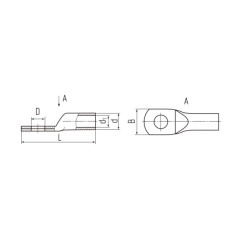 ТМЛс 35-10 Наконечник кабельный