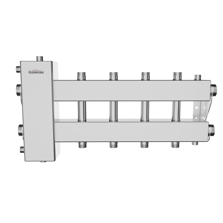 BMSS-150-5DU (нерж., до 150 кВт, подкл. котла G 1 1/2', 2+2 контура G 1', боковой контур G 1 1/2')