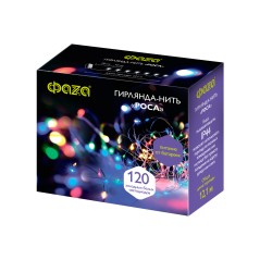 Гирлянда светодиодная Роса DC-G03-120M, 120 мульт. microLED, 12.1 м., 8 реж., 3xAA