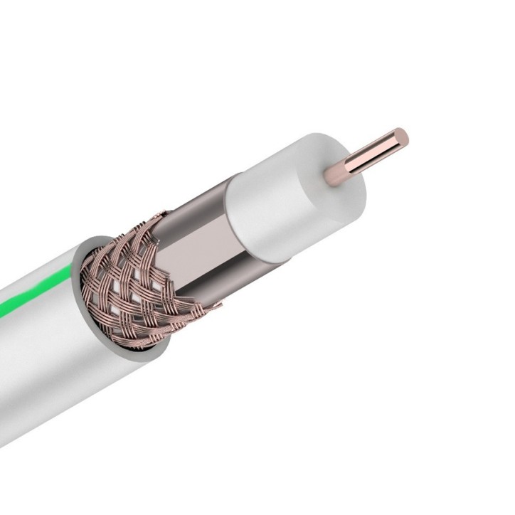 Кабель коаксиальный RG-6SAT-703B CADENA белый