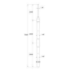 Саморез с пресс-шайбой 4.2x51 со сверлом