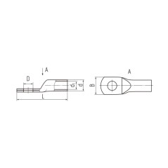 ТМЛ(DIN) 240-12 Наконечник кабельный