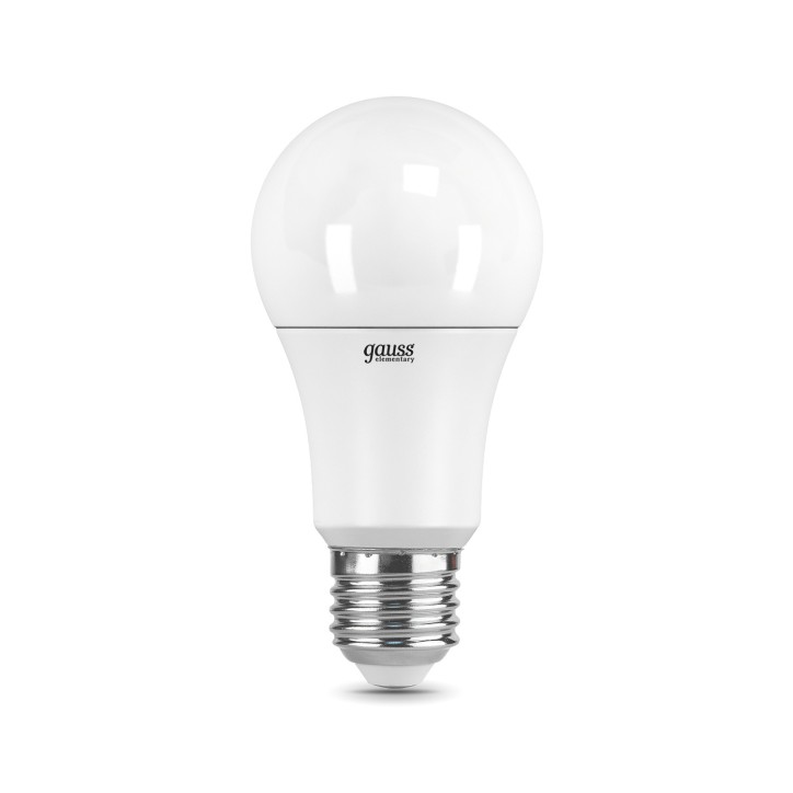 Лампа Gauss Elementary A60 12W 1170lm 6500K E27 LED 1/10/50