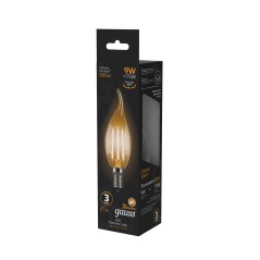 Лампа Gauss Filament Свеча на ветру 9W 680lm 2700К Е14 LED 1/10/50